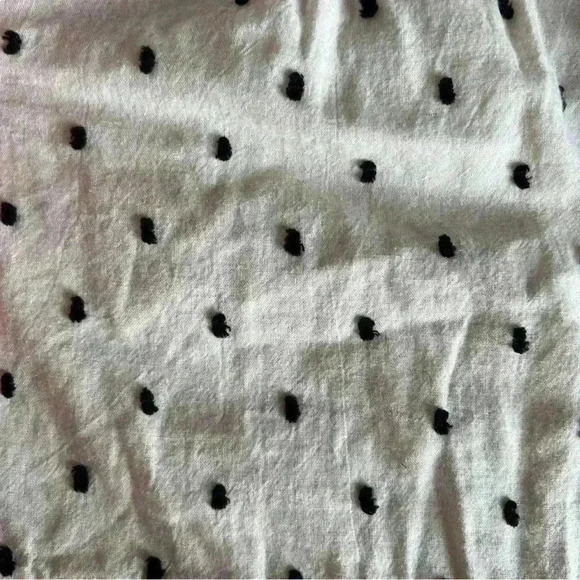 Madewell XS Cotton-Linen Lorelei Mini Dress in Clip Dot RETAIL $98 - Picture 6 of 9